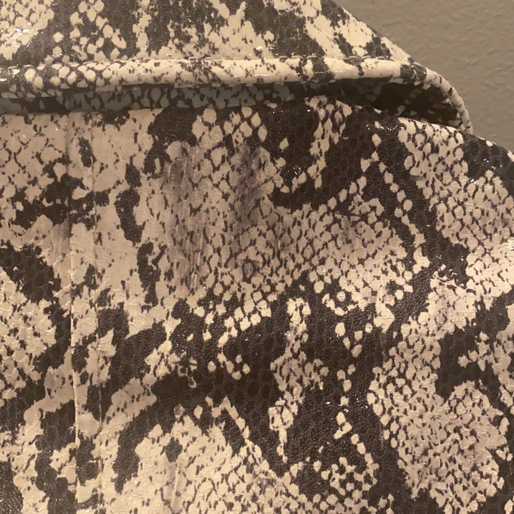NWT L’AGENCE Python Leather Moto Jacket - Picture 9 of 10